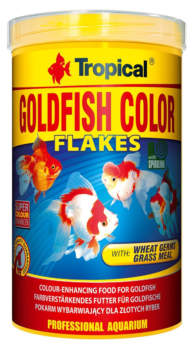 Tropical GOLDFISH COLOR 1000ml / 200g - colour-enhancing flake food for goldfish & koi, supports immunity & vibrant colouration