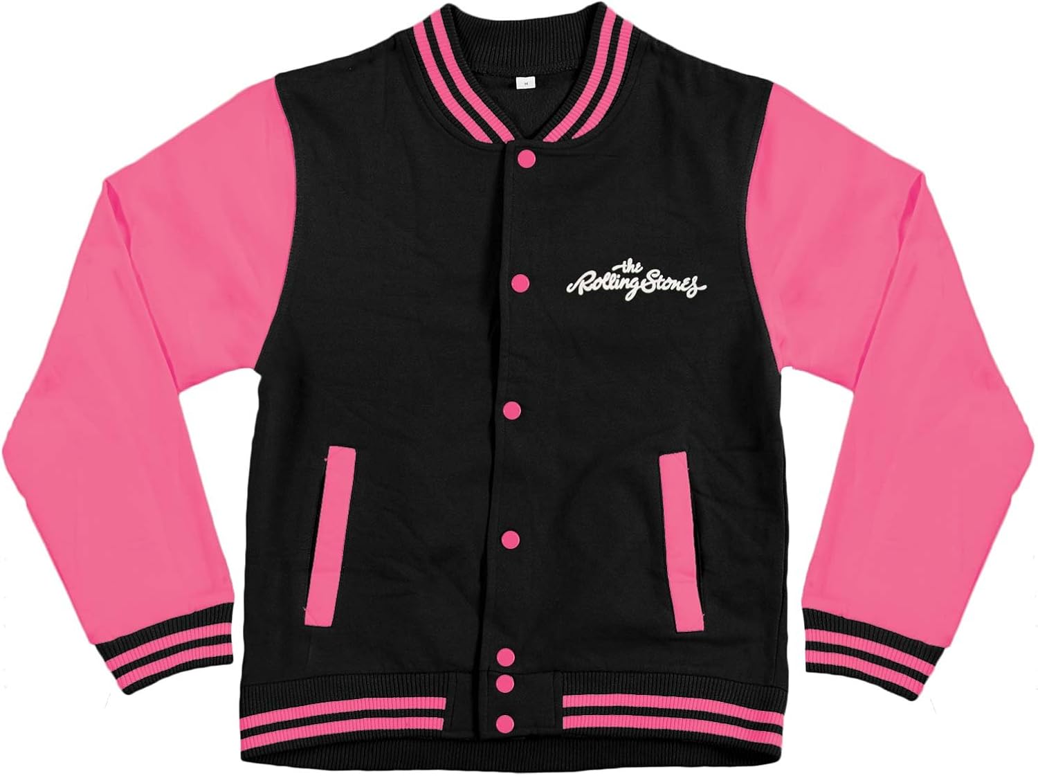 Rolling Stones Womens Classic Tongue Back Print Jacket Black