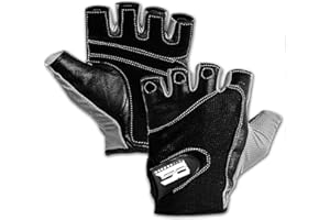 RIMSports Workout Gloves for Men and Women - Breathable Weight Lifting Gloves for Gym, Exercise, Weightlifting, Cycling, Rowing, Training Leather Palm Padded Thumb Protected Against Calluses Blister