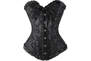 Bustier Corset pour femme | Surpoitrine à lacets et serre-taille