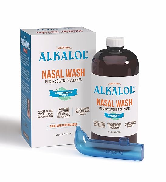 ALKALOL – A NATURAL SOOTHING NASAL WASH, MENTHOL,...