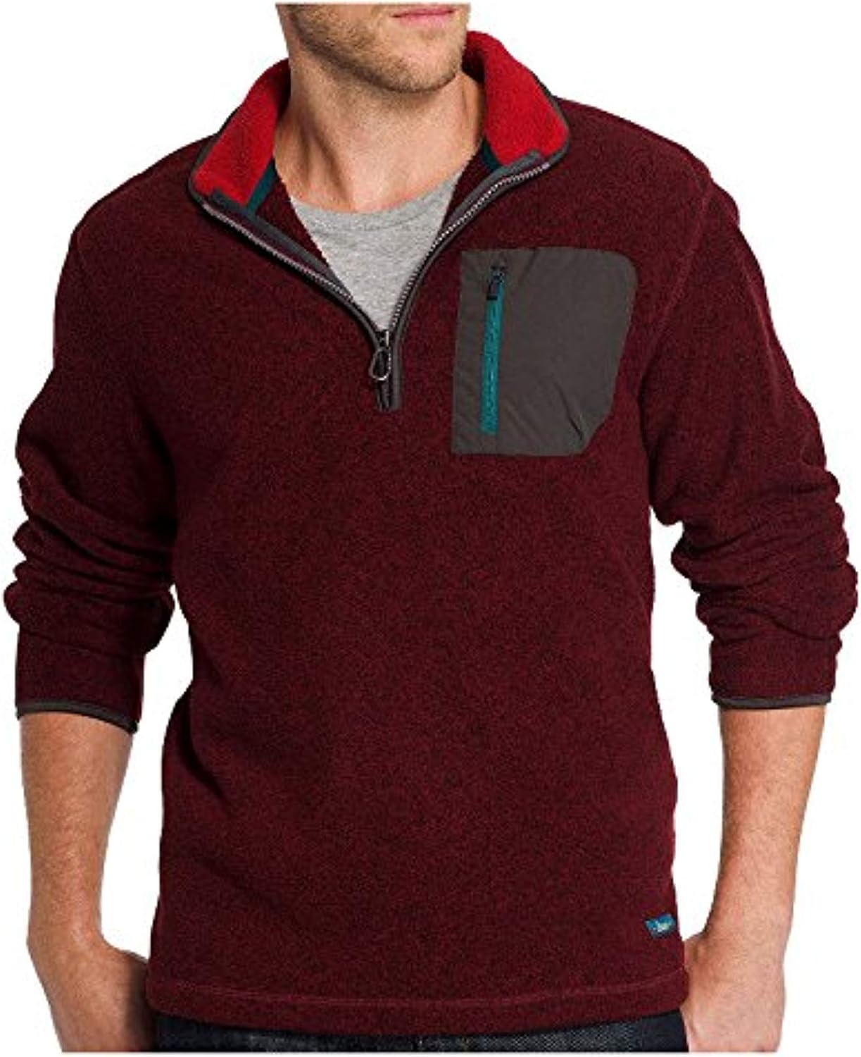 Zip Long Sleeve Sweater Fleece Clothing 
