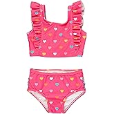 RuffleButts Baby/Toddler Girls UPF50+ Waterfall Tankini Two Piece Swimsuit
