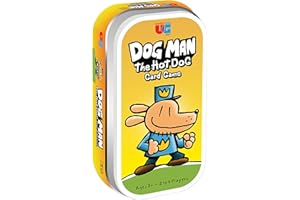 University Games Dog Man Hot Dog Card Game in a Tin , The Fast and Frenzied Collection Game for Kids Featuring Art from the Dog Man Books by Dav Pilkey, for Players Ages 6 and Up