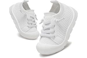 AILYLAKP Toddler Baby Girls Boys Shoes Toddler Walking Sneakers Kids Barefoot Slip on Tennis Infant Shoes Lightweight Breathable for First Babies