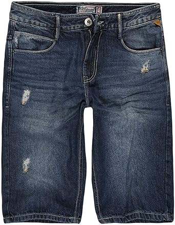 bermuda cargo jeans masculina