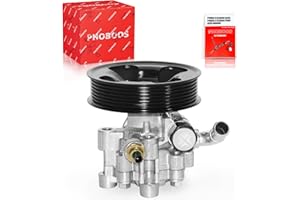 PHOBOOS Power Steering Pump Compatible with Toyota Tacoma 2005-2015 4.0L, Lexus RX350 2007-2009 3.5L, with Outlet & Pulley, Smooth Steering, Low Noise, High Durability, Ref. 21-5447