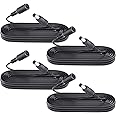 ANLINK 4 Pack 10ft 3M DC Power Extension Cable, 4PCS DC 12V Power Adapter Extension Cord 5.5mm x 2.1mm for CCTV Security Came