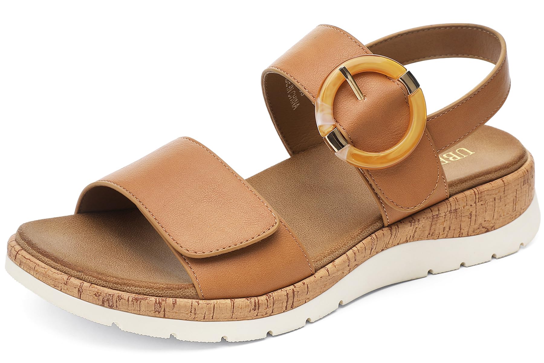 UBFEN Womens Flat Sandals Arch Support Open Toe