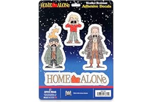 OPEN ROAD BRANDS Disney Home Alone Adhesive Vinyl Decals - Fun Pack of 4 Stickers Featuring Kevin and The Wet Bandits