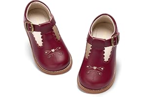 PHIRAMIN Toddler Girl Mary Jane Dress Shoes-Little Girl School Uniform Shoes for Wedding Party