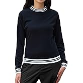 LEADHALO Merino Wool Base Layer Women Pullover for Athletic, Womens Crewneck Sweatshirt, Warm Cozy Sweatshirt Long Sleeve