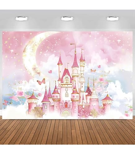 Caaerttply Fantasy Flower Garden Fotohintergrund – 3 X 2,5 M, Rosa Blumenwunderland