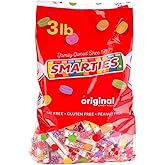 Smarties Candy Bulk Rolls Original Flavor, Gluten &amp; Vegan Free, Classic Sweetness from Family Owned Company Since 1949, Peanut-Free &amp; Dairy-Free, Perfect Halloween, 3 lb Bag