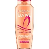 L'Oreal Paris Elvive Dream Lengths Restoring Shampoo with Fine Castor Oil and Vitamins B3 and B5 for Long, Damaged Hair, Visibly Repairs Damage Without Weighdown With System, 12.6 Fl; Oz