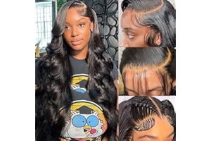 Rose Sister 13x6 Body Wave Lace Front Wigs Human Hair Pre Plucked 180% Density 13x6 HD Transparent Frontal Wigs Human Hair Body Wave Glueless Wigs Human Hair Lace Front Wigs for Women 26 Inch