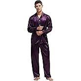 TONY & CANDICE Men's Classic Satin Pajama Set Sleepwear