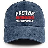 Pastor Warning Hat Pastor Gifts Anything You Say Or Do Could Be Used in A Sermon Baseball Cap for Men Women