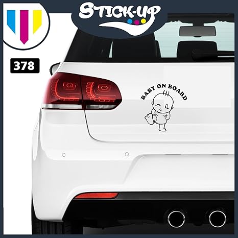 2 Adesivi 'Baby A Bordo' Per Auto E Moto - Stickers Autoadesivi Sicurezza - Design Carino Per Finestrino - Foto 8