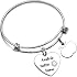 Bracciale Amicizia Donna Con Ciondoli Cuore E Arcobalento – Regalo Personalizzato Per Amica (Argento)