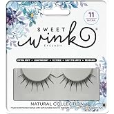 Sweet Wink Natural False Eyelashes - Lightweight Clear Band, 1 pair (#11)