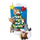 Design Works Crafts Felt Stocking Forest Friends