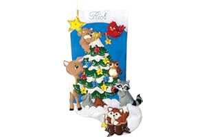 Design Works Crafts Felt Stocking Forest Friends