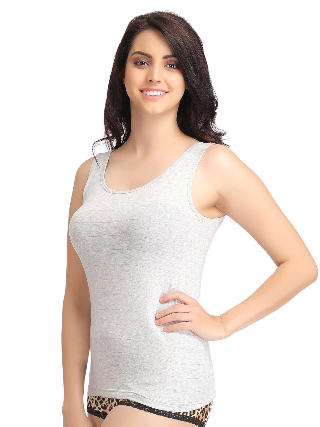 clovia women's stretchable cotton tank top