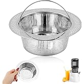 Juice Strainer for Nama J2 Cold Press Juicer, Fine Mesh Pulp Strainer After Juicing, Fits Most Containers, 304 Stainless Steel, Hands-Free Design, Easy to Clean