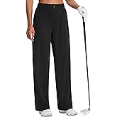 Women's Wide Leg Golf Dress Pants 27"/29"/31" Flowy Travel Work Slacks Trousers UPF 50+ Business Casual Outfits Palazzo Pants