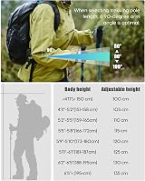 COVACURE Walking Poles 2 Pack Lightweight 7075 Aluminum Collapsible 100-120cm view 7