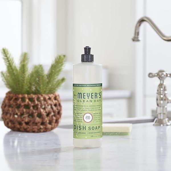 MRS. MEYER’S CLEAN DAY LIQUID DISH SOAP, BIODEGRADABLE FORMULA, LIMITED EDITION IOWA PINE, 16 FL. OZ