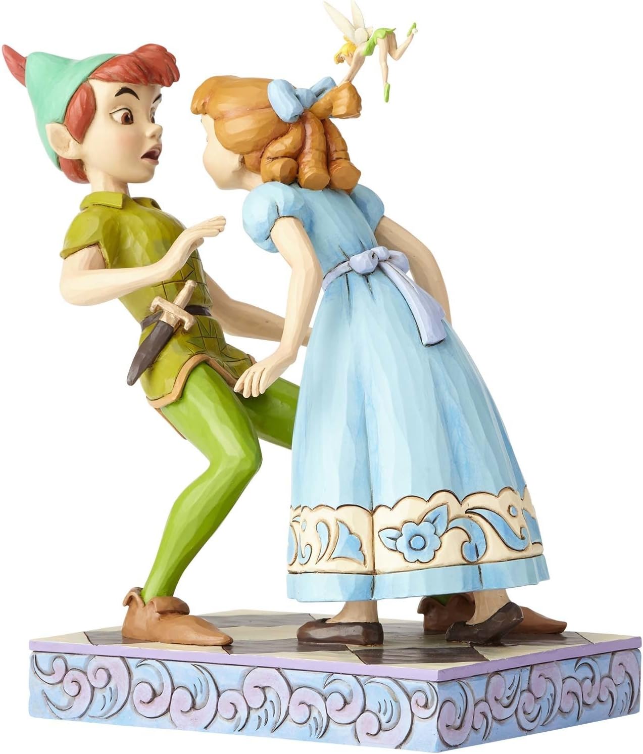 Disney Traditions An Unexpected Kiss Peter Pan and Wendy Figurine, Resin, Multi-Colour, 17 x 11 x 19 cm 4059725 - Image 5