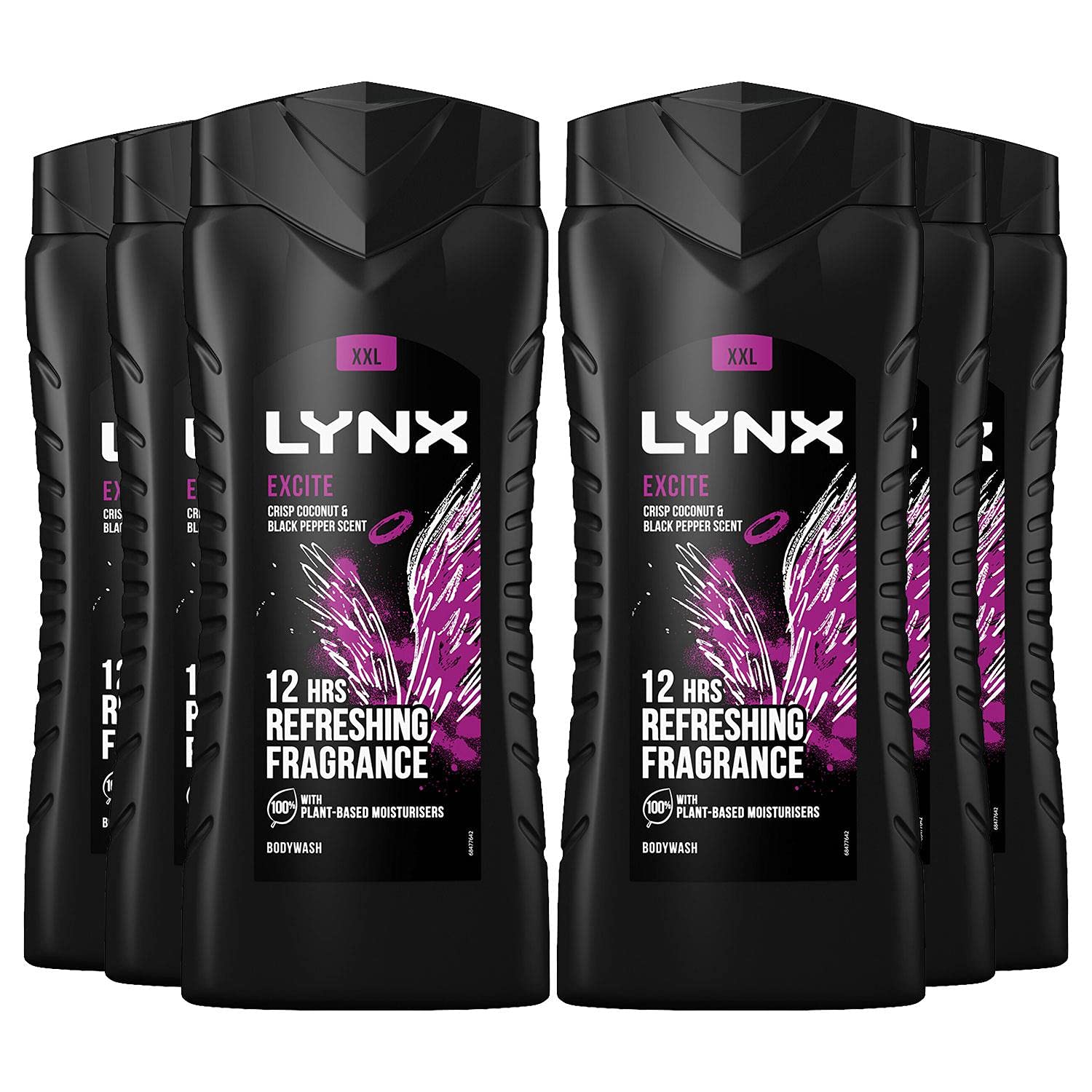 Lynx Excite-Wake Up Shower Gel 500ml (pack of 6)