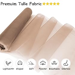 Chestnut Tulle Fabric Rolls, 54 Inch by 10 Yards