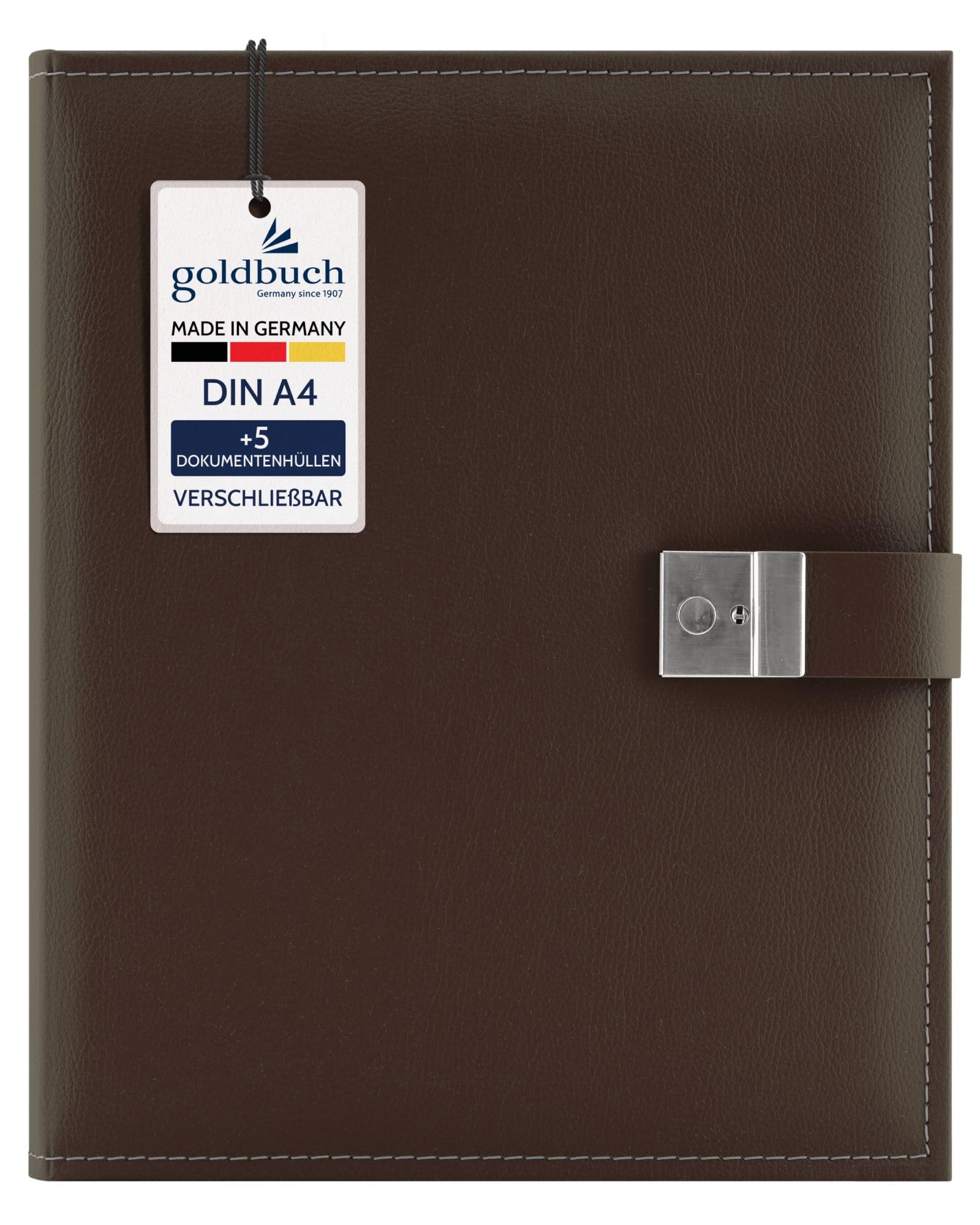 goldbuch Cezanne Document Folder Black-Brown