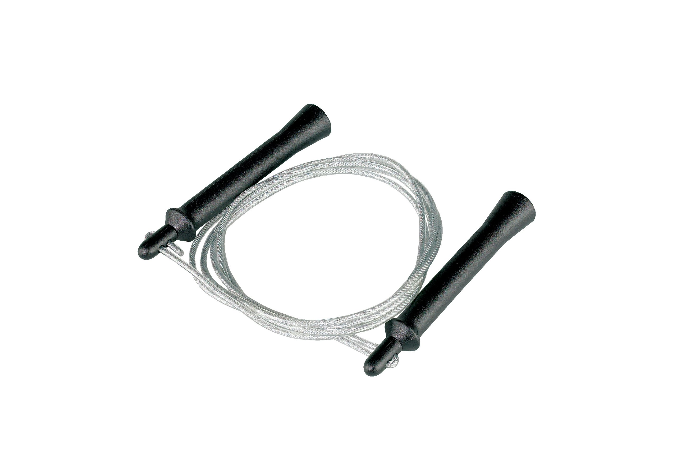 Kwon Jump Rope, 270 cm Black, Polyvinyl Chlorine (PVC) with Plastic Handles