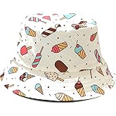 Xingzou Unisex Print Double Side Wear Reversible Bucket Hat