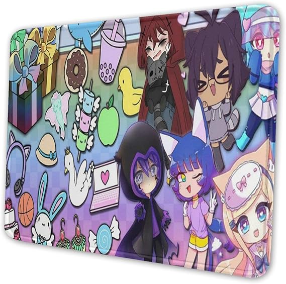 Amazon Co Jp マウスパッドga Cha Cartoon Life アンチスリップゲームマウスマットクッション For ノートパソコン 文具収納防水滑らかな表面デスクマット アクセサリ 服 ファッション小物