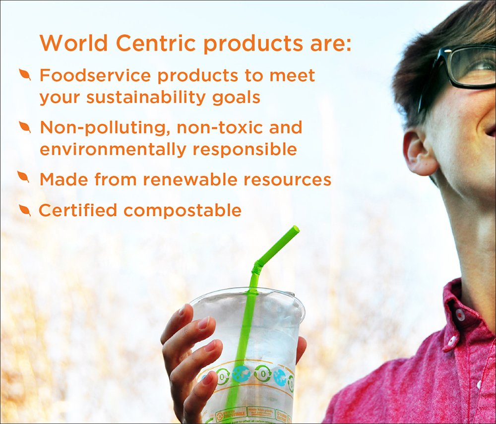 Mua World Centric 100% PCW Compostable Paper Sleeve - 8-Ounce, 1000 pk ...