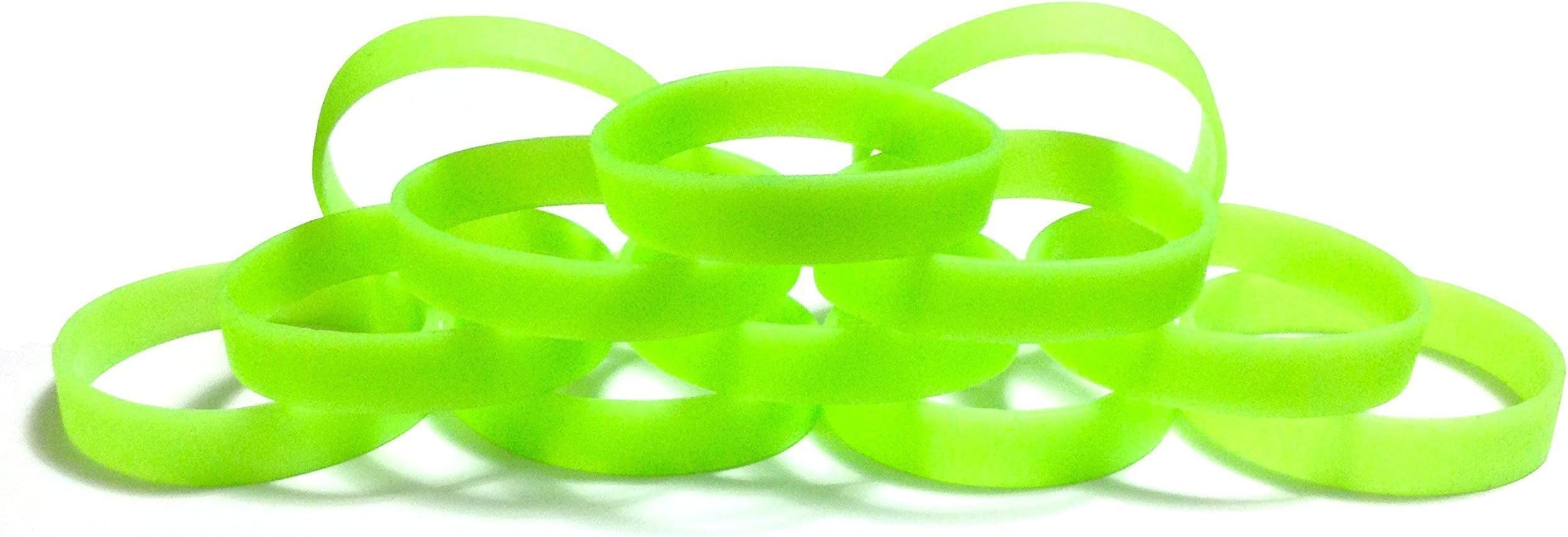 TheAwristocrat_USA Company_1 Dozen Multi-Pack Blank Wristbands Bracelets Silicone Rubber - Select from a Variety of Colors