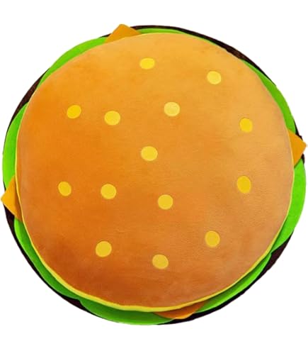 Amazon.com: LAUPVXA Large 3D Burger Plush Toy, Soft Stuffed