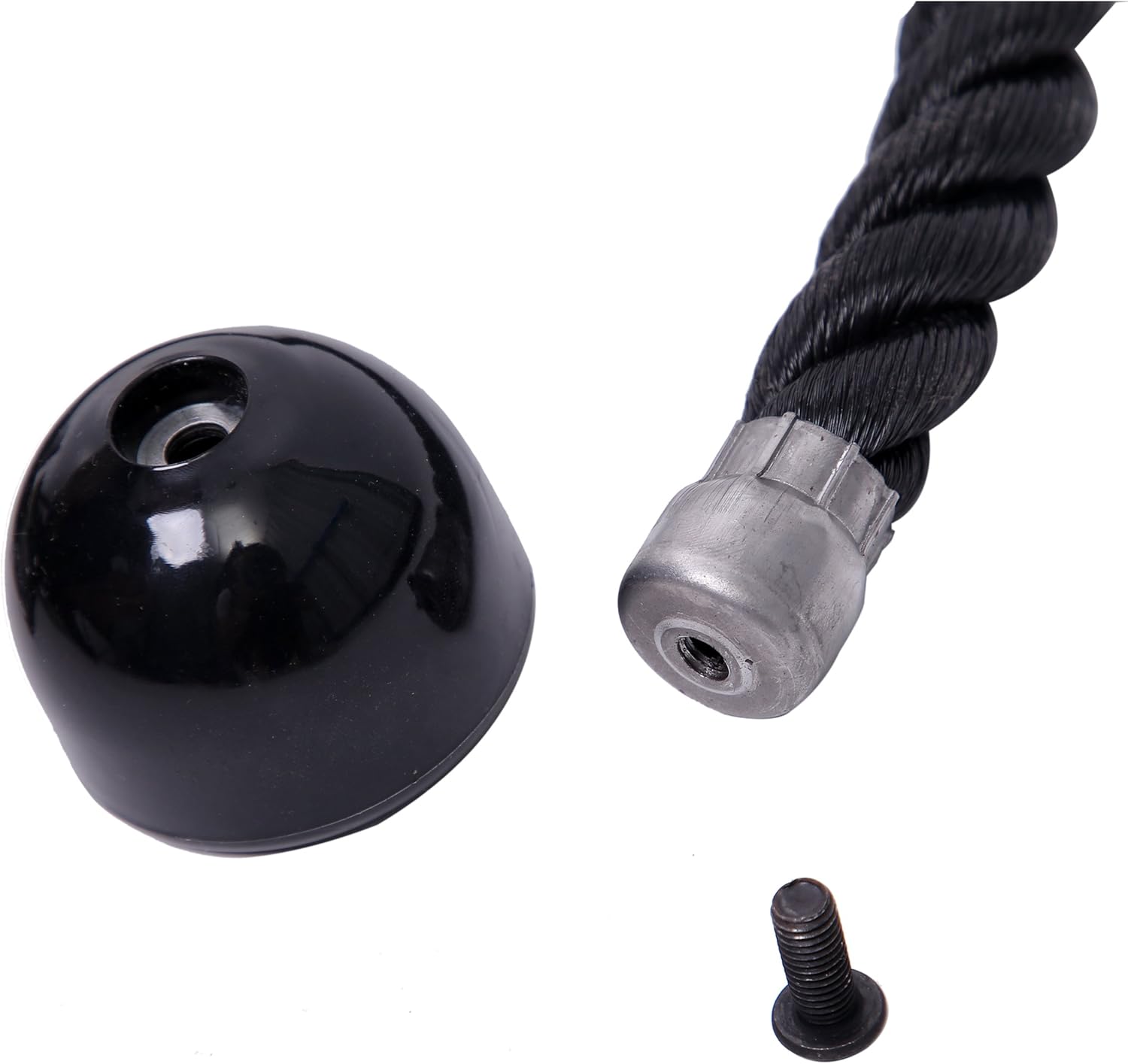 KYLIN SPORT 27" Heavy Duty Tricep rope Sport Gymmastic Exercise Machie Attachment Push Pull Press Down, Triceps Rope - Image 5