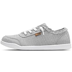 STQ Womens Slip On Sneakers Classic Low Top Canvas