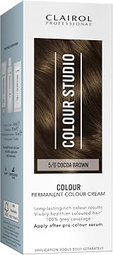 Clairol Colour Studio Permanent Colour Cream Cocoa Brown 5/0 50ML