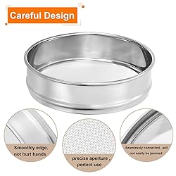 PATIKIL 140 Mesh Lab Sieve, 8" Diameter Test Sieve