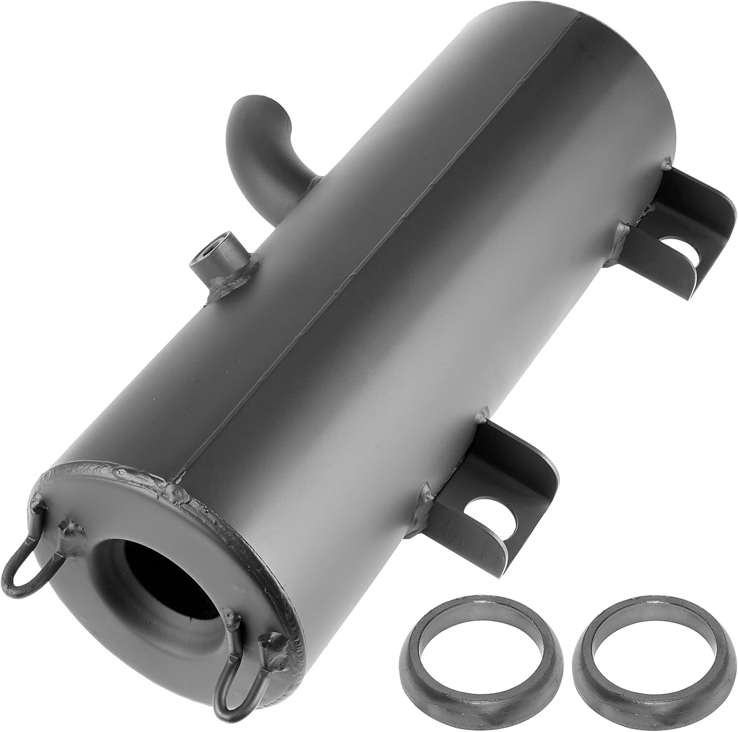 Amazon Com Caltric Compatible With Exhaust Muffler Silencer W Gaskets Polaris Scrambler 500 4x4 2x4 00 12 Automotive
