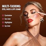 Oulac Glitter Eyeshadow Pencil 01 Vanilla Shimmer Cream Long Lasting Waterproof view 6