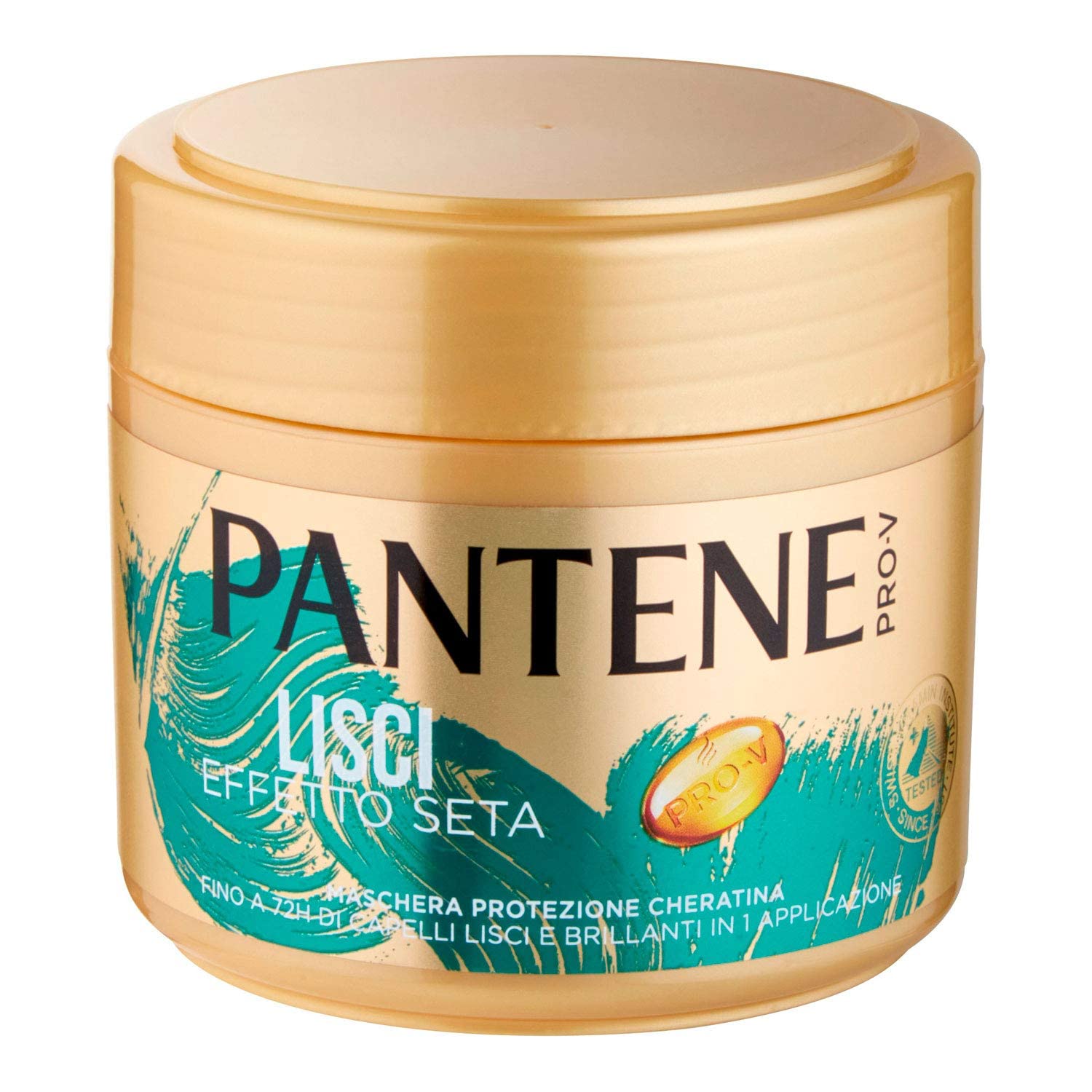 Pantene Pro-V Hair Mask Restructuring, Smooth Silk Effect, Keratin Protection, for Smooth and Brilliant Hair Up to 72h, 300ml