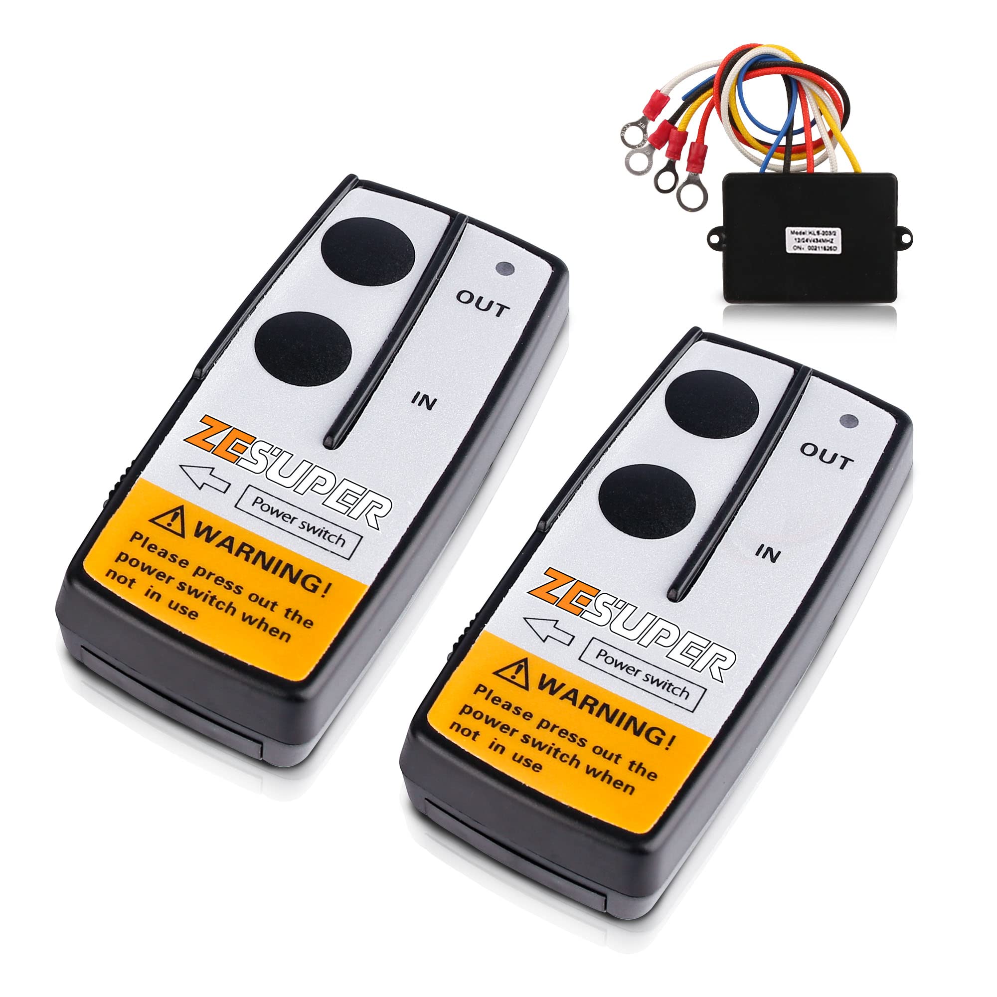 Photo 1 of ** SOLD AS IS NO RETURN/REFUNDS**SEE COMMENTS!
ZESUPER Wireless Winch Remote Control Kit with Receiver 2PC Handset Truck ATV UTV SUV 12V 100ft